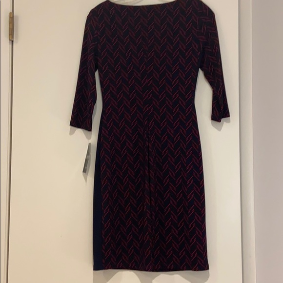 NWT Ralph Lauren Long Sleeve Navy and Red Dress 2P - Picture 10 of 13